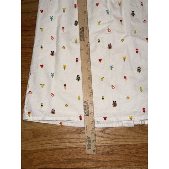 Disney button down cactus Dress Women Small White Camera Ice Cream Mickey Mouse - Picture 9 of 10